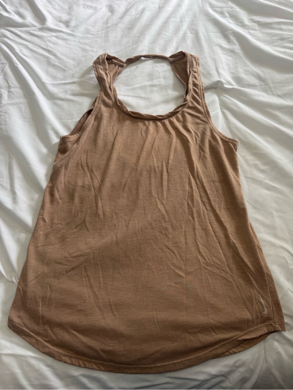 Nike Women's Tan Racerback Tank Top